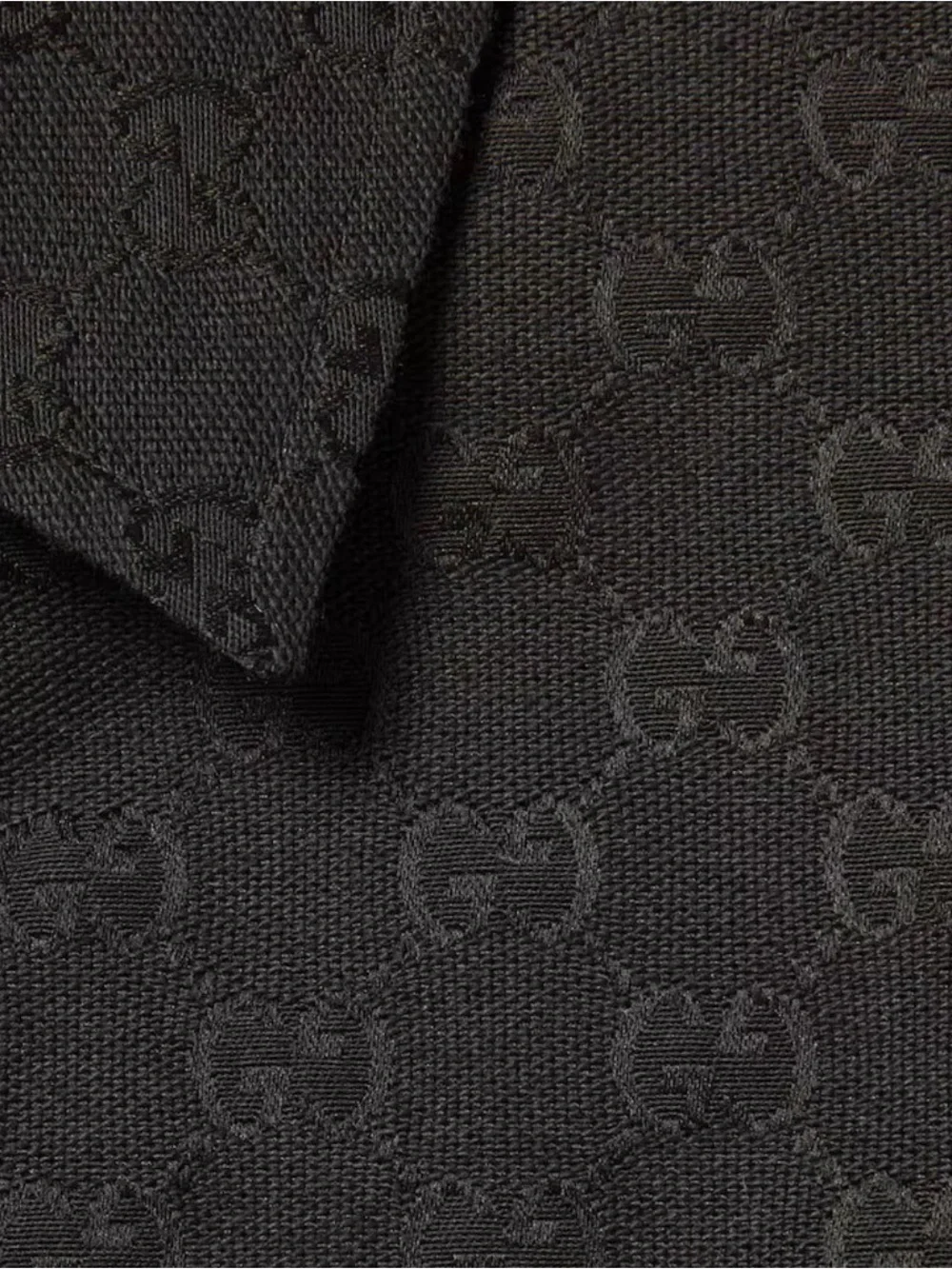 Reversible Gucci Black Canvas GG Jacquard and Nylon Zip-Front Jacket